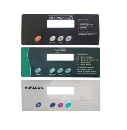 AstralPool Label - MX & HX Thermostat Facia Label